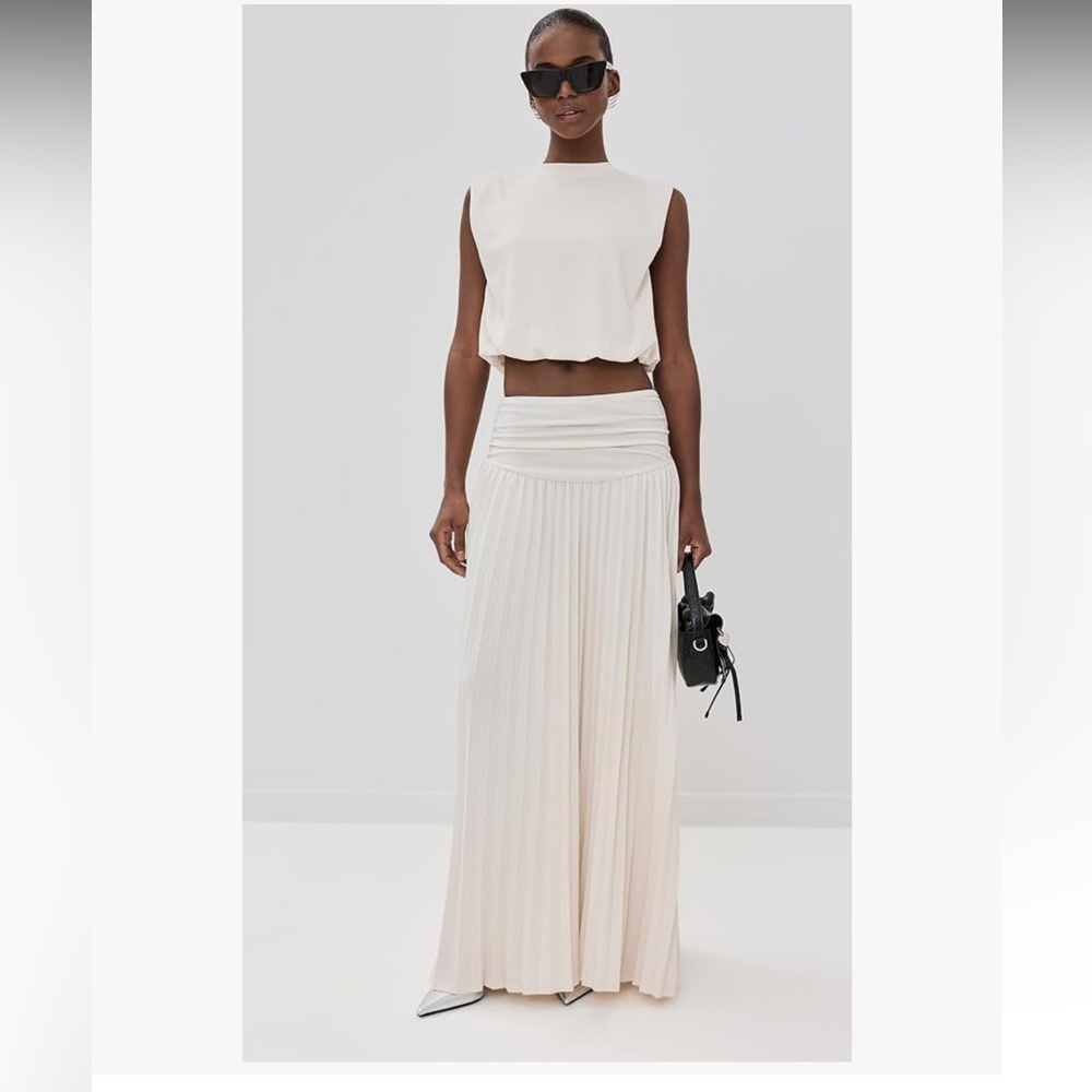Lioness Cream Maxi Two Piece Skirt Set